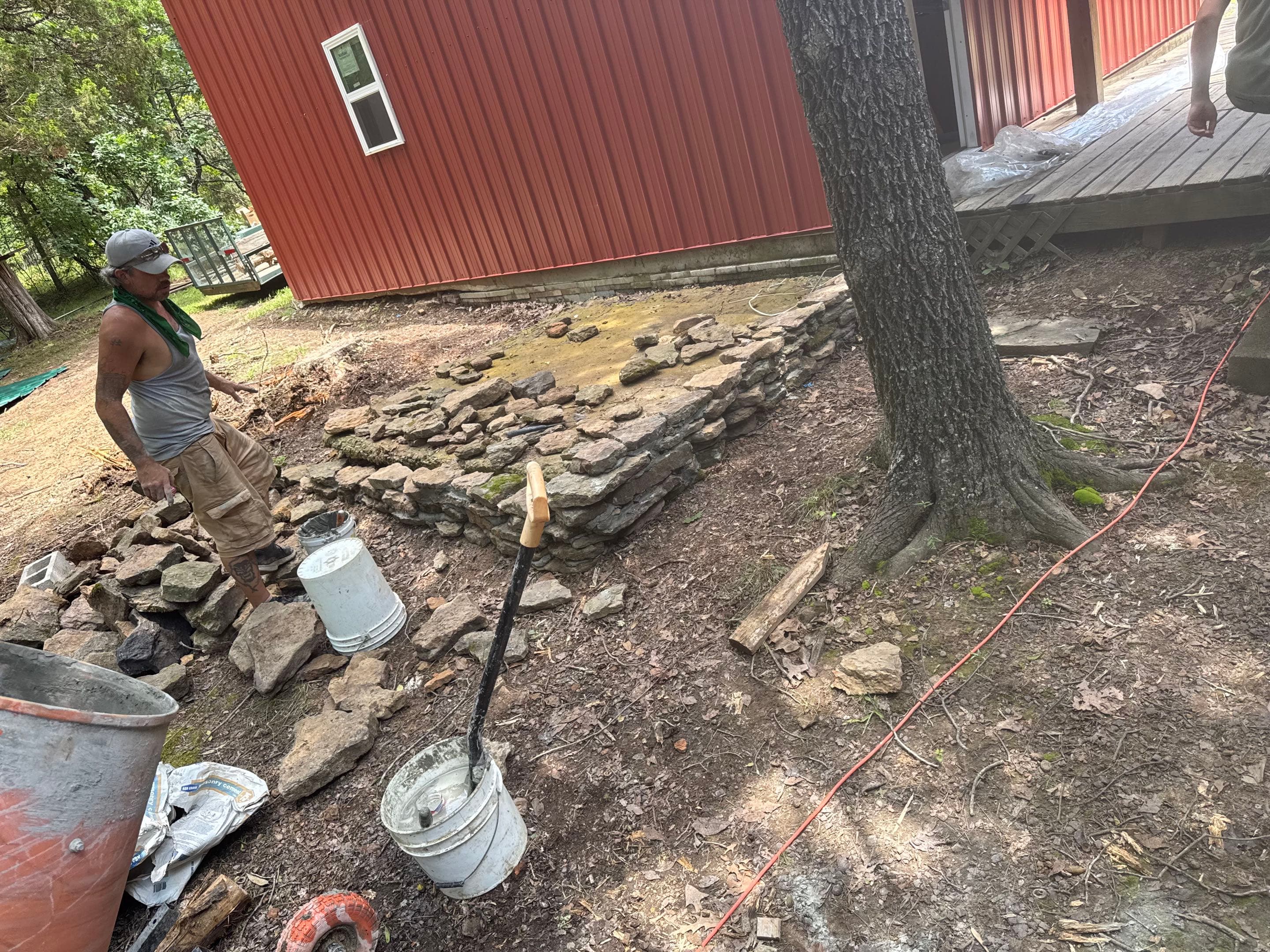 Custom Water Features work near Greers Ferry Arkansas