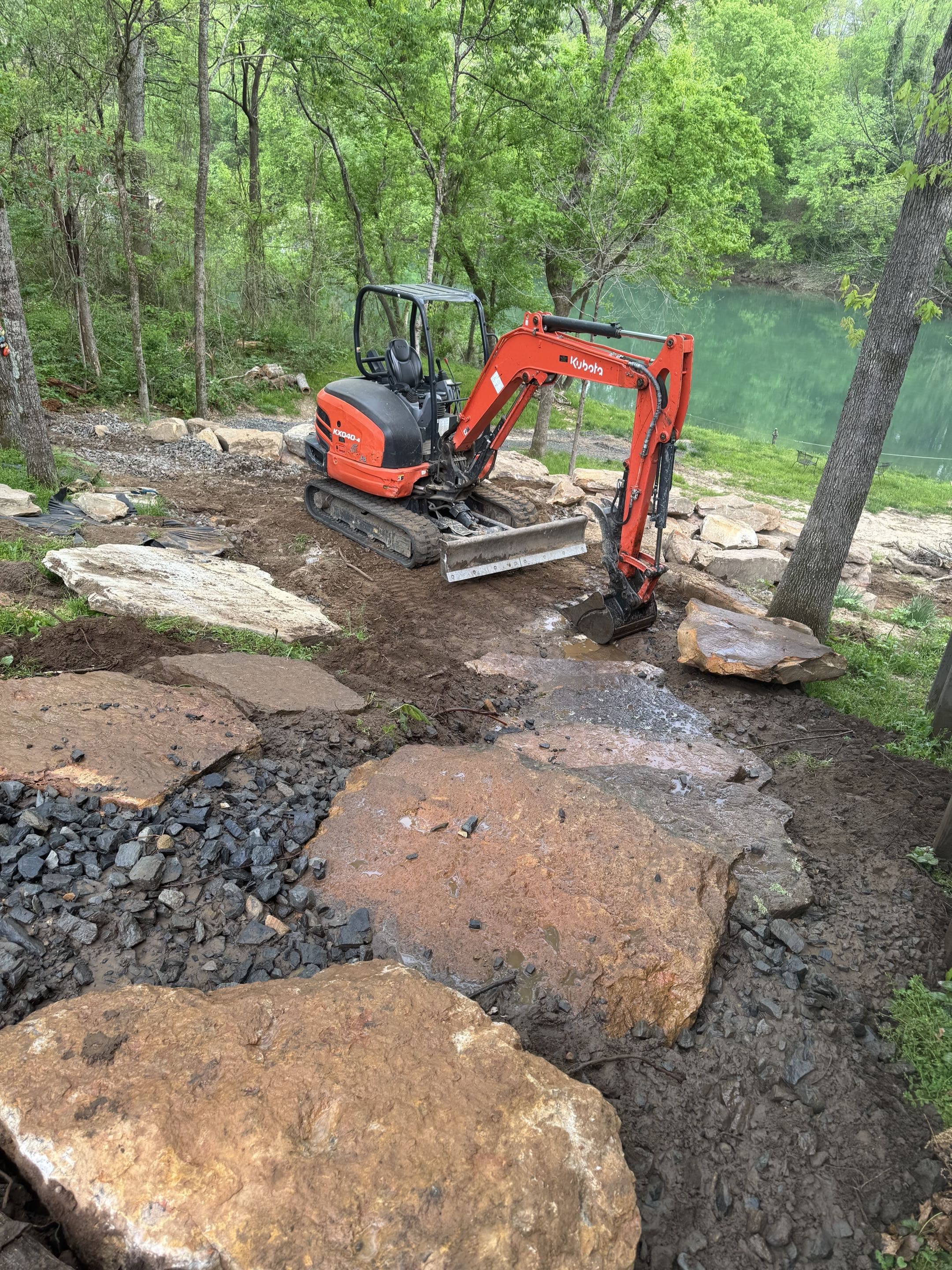 Land Clearing work near Greers Ferry Arkansas